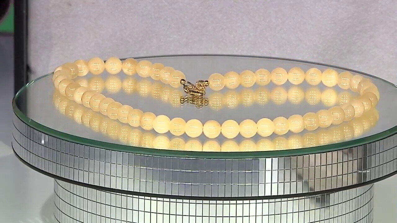 Video Collier en argent et Calcite Orange