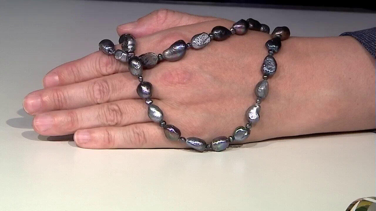 Video Collier en argent et Perle de culture d'eau douce mystique (TPC)