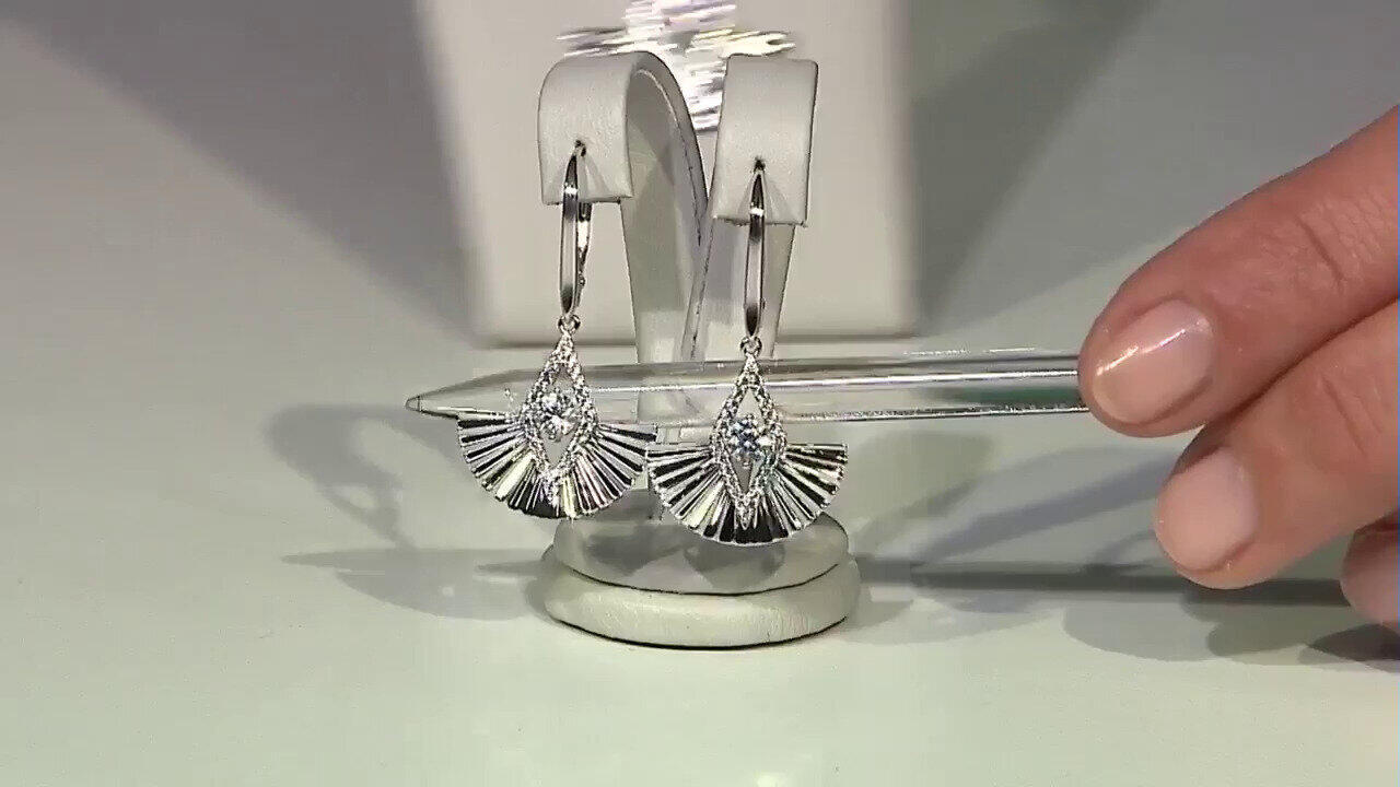 Video Pendientes en plata con Zircón