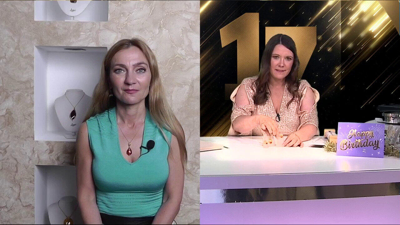 Video Baltischer Sunrise-Bernstein-Silberring (dagen)