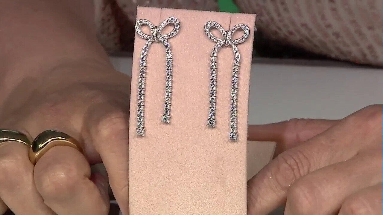 Video Orecchini in argento con Zircone