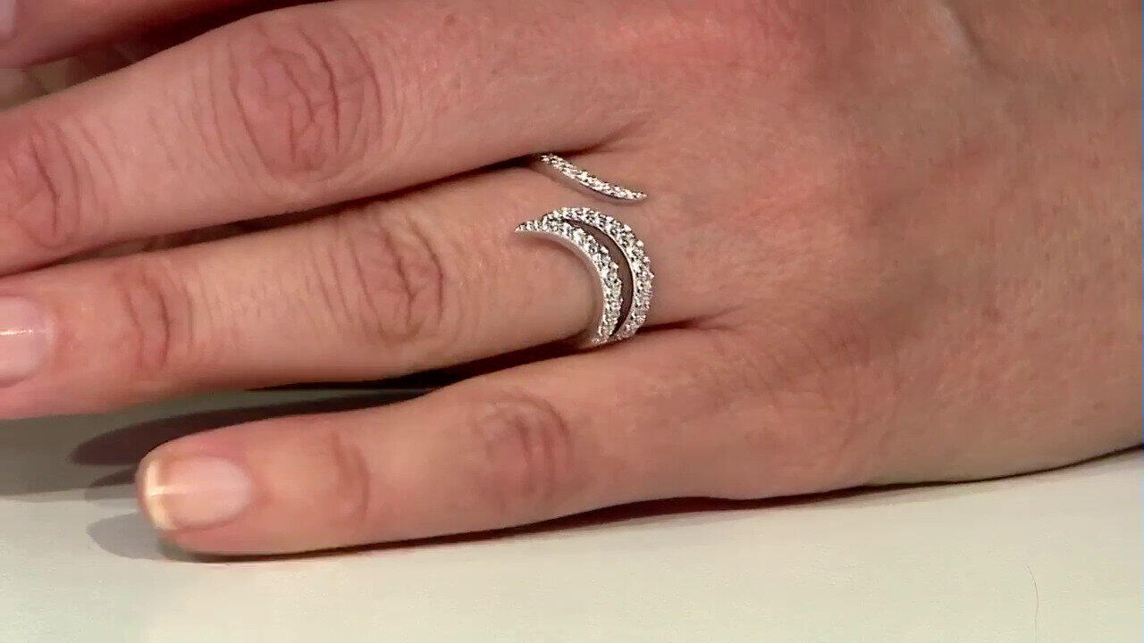 Video Anello in argento con Zircone