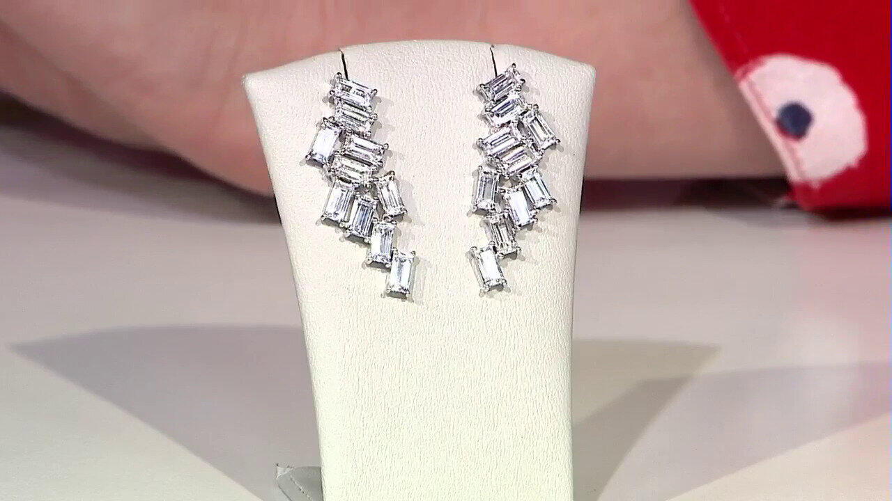 Video Pendientes en plata con Topacio blanco