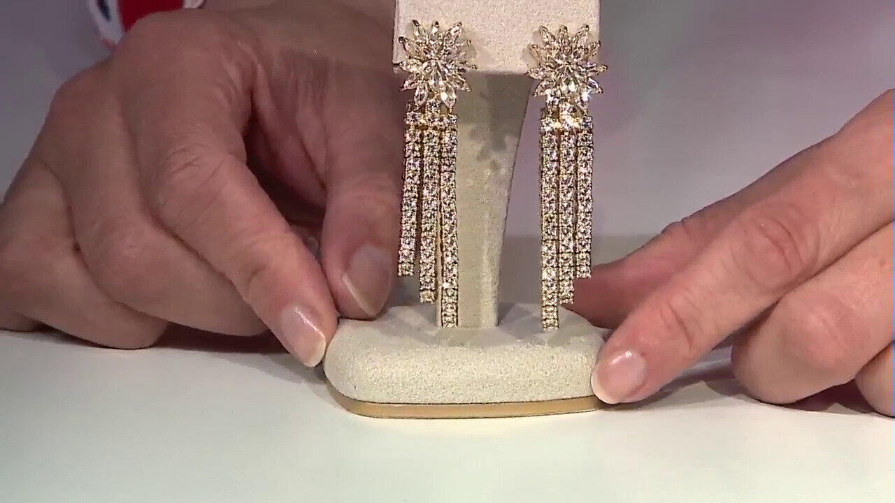 Video Pendientes en plata con Topacio blanco