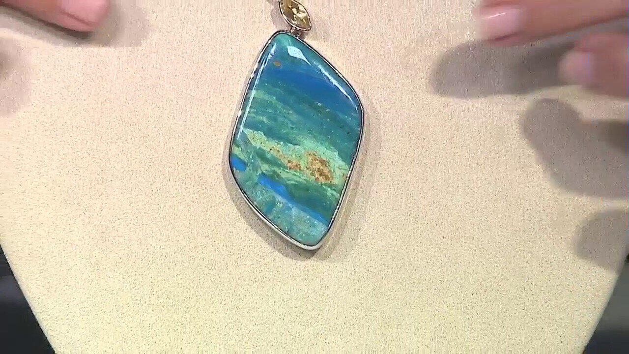 Video Atacama-Opal-Silberanhänger (Bali Barong)