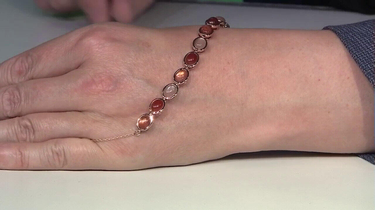 Video Bracelet en argent et Pierre du Soleil (KM by Juwelo)