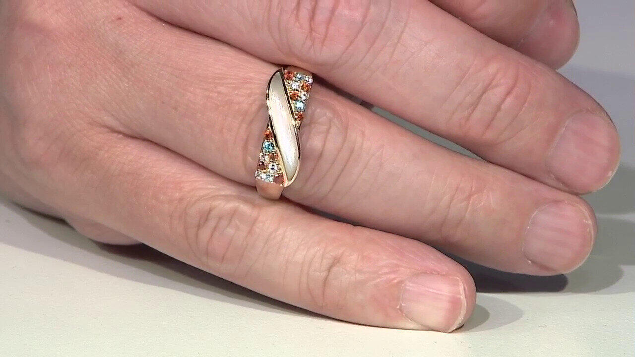 Video Bague en argent et Pierre de Lune blanche (KM by Juwelo)