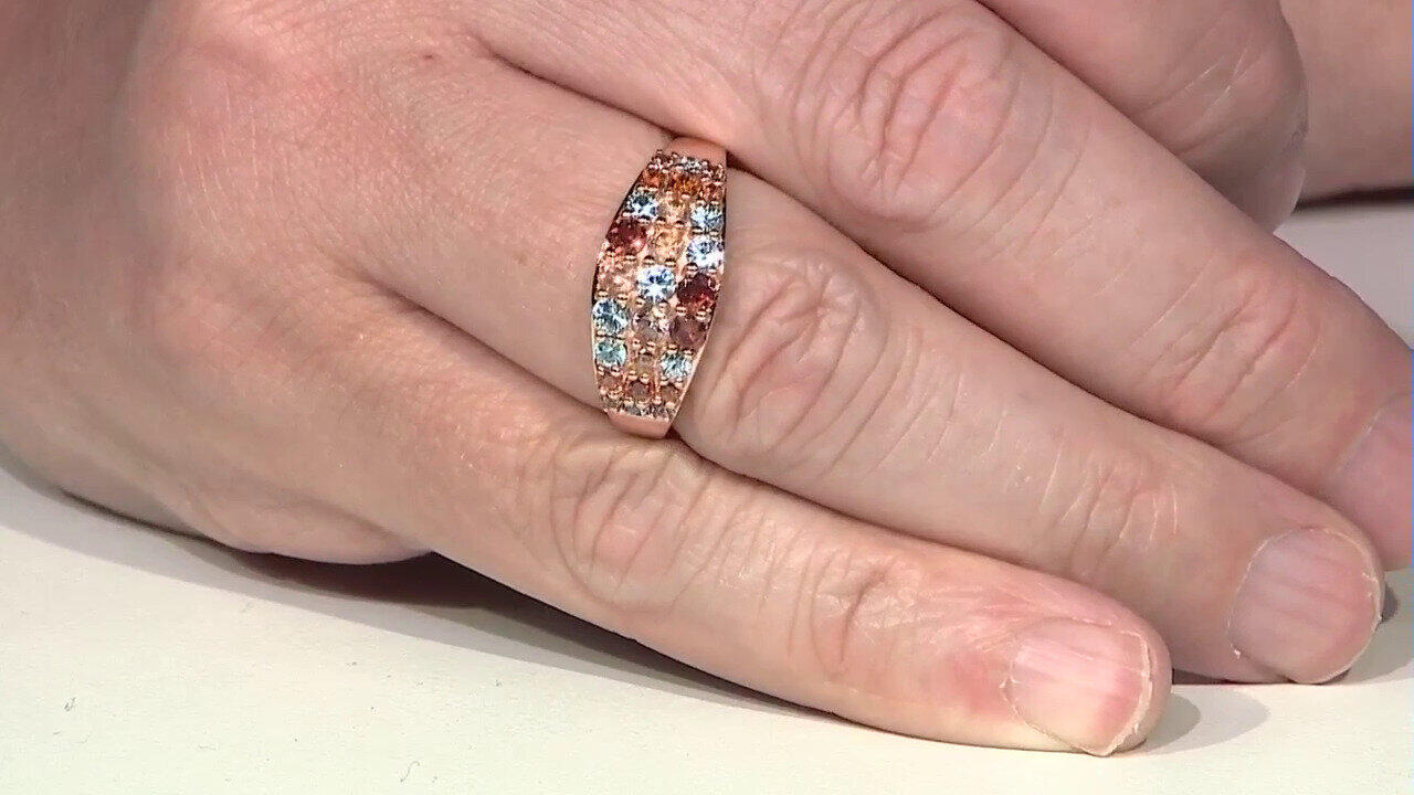 Video Anillo en plata con Zircón naranja (KM by Juwelo)