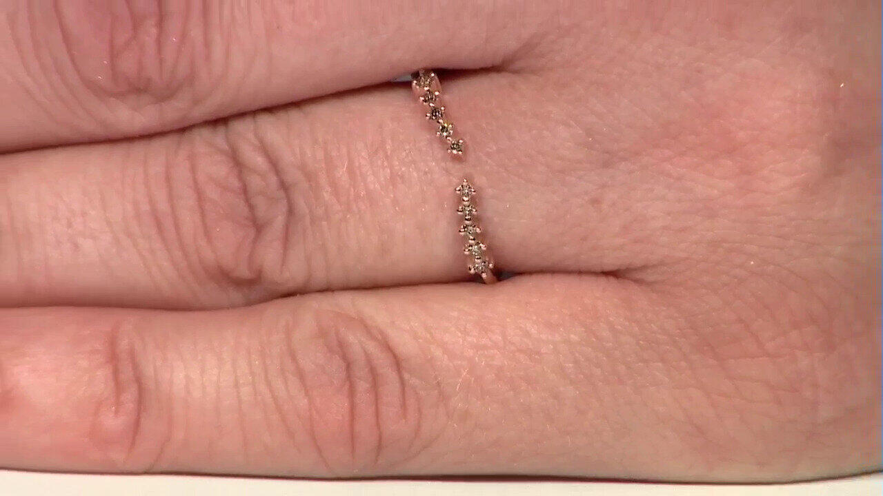 Video Anello in oro con Diamante Rose de France SI1 di Argyle (Annette)