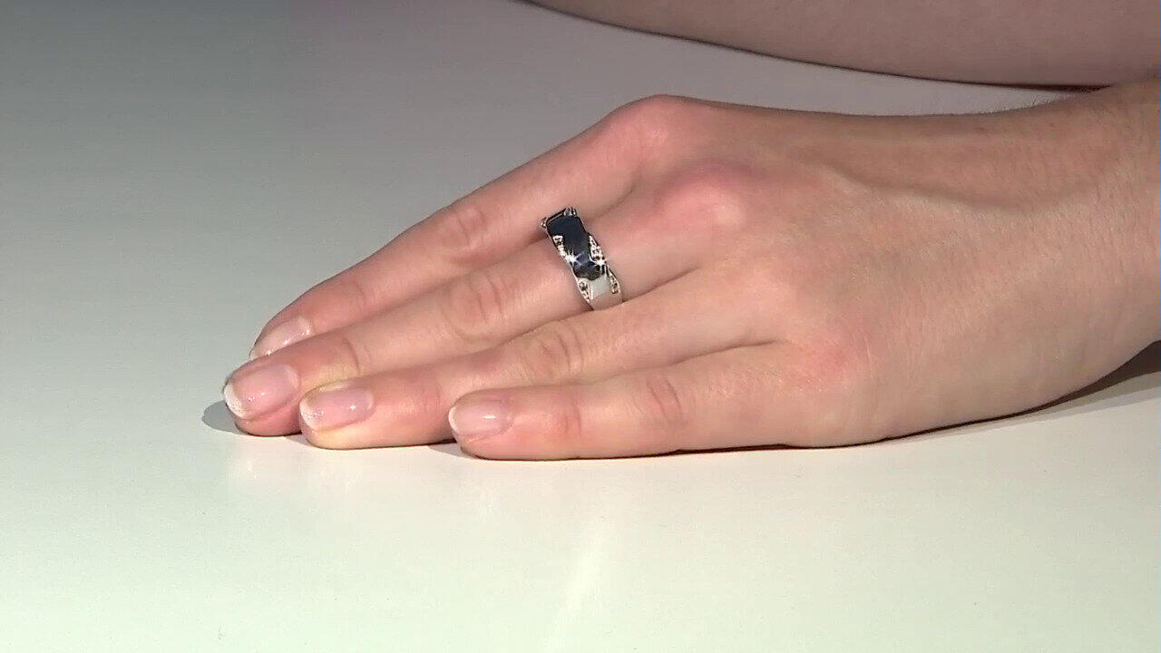 Video Bague en argent et Diamant SI1 (G) (Annette)
