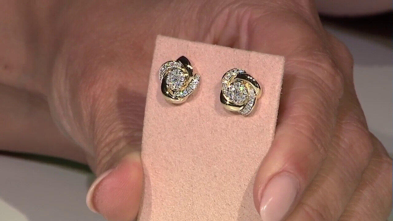 Video Gouden hanger met SI1 Argyle Rose De France Diamanten (Annette)