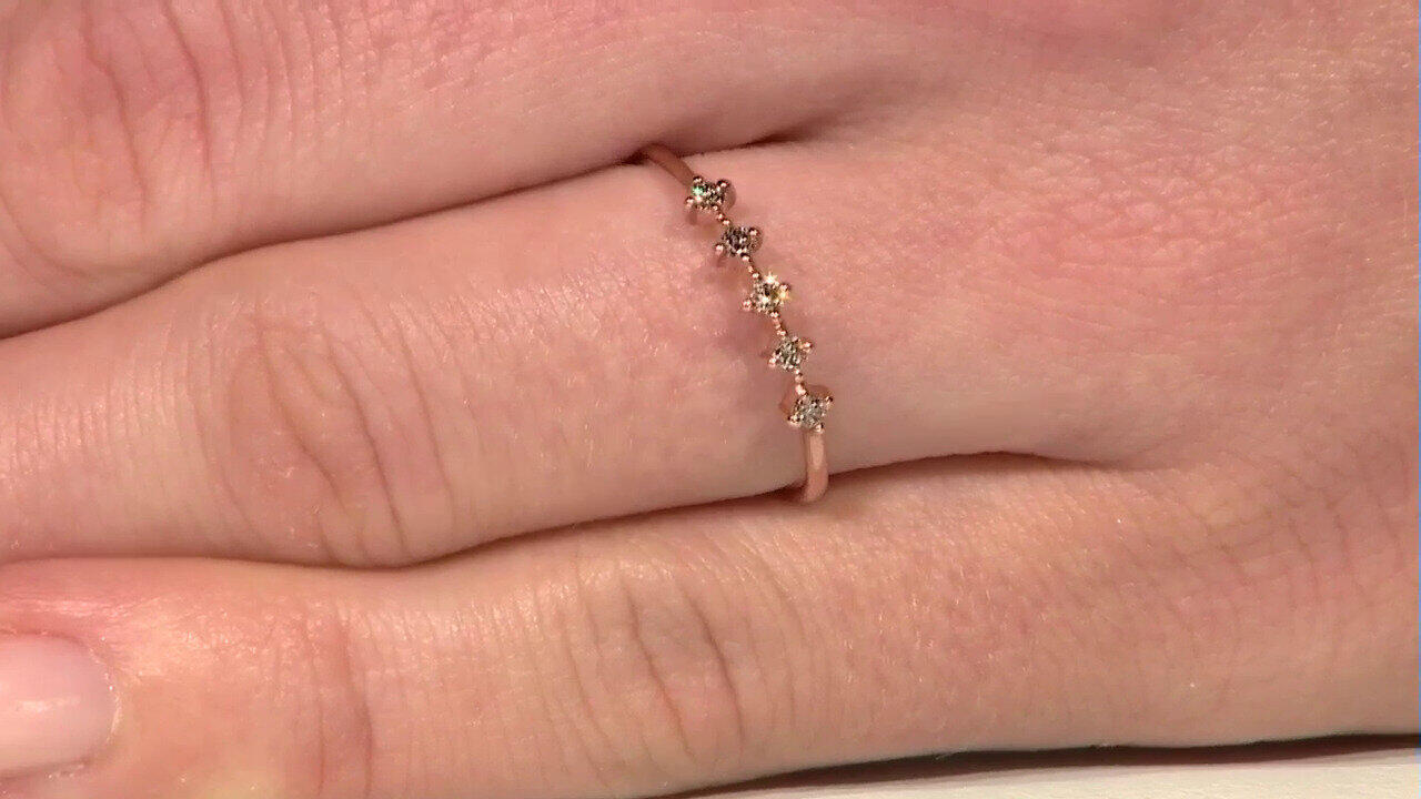 Video Bague en or et Diamant rose de France SI1 d'Argyle  (Annette)