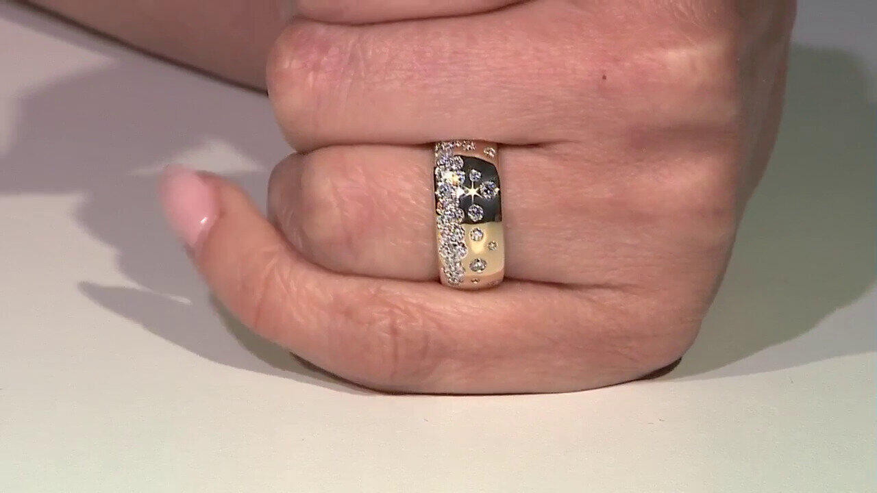 Video 9K VVS1 (G) Diamond Gold Ring (Annette)