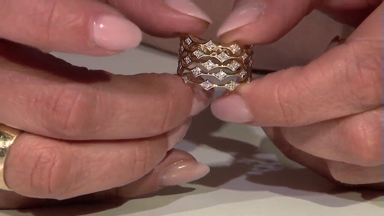Video Anello in oro con Diamante SI1 (G) (Annette)
