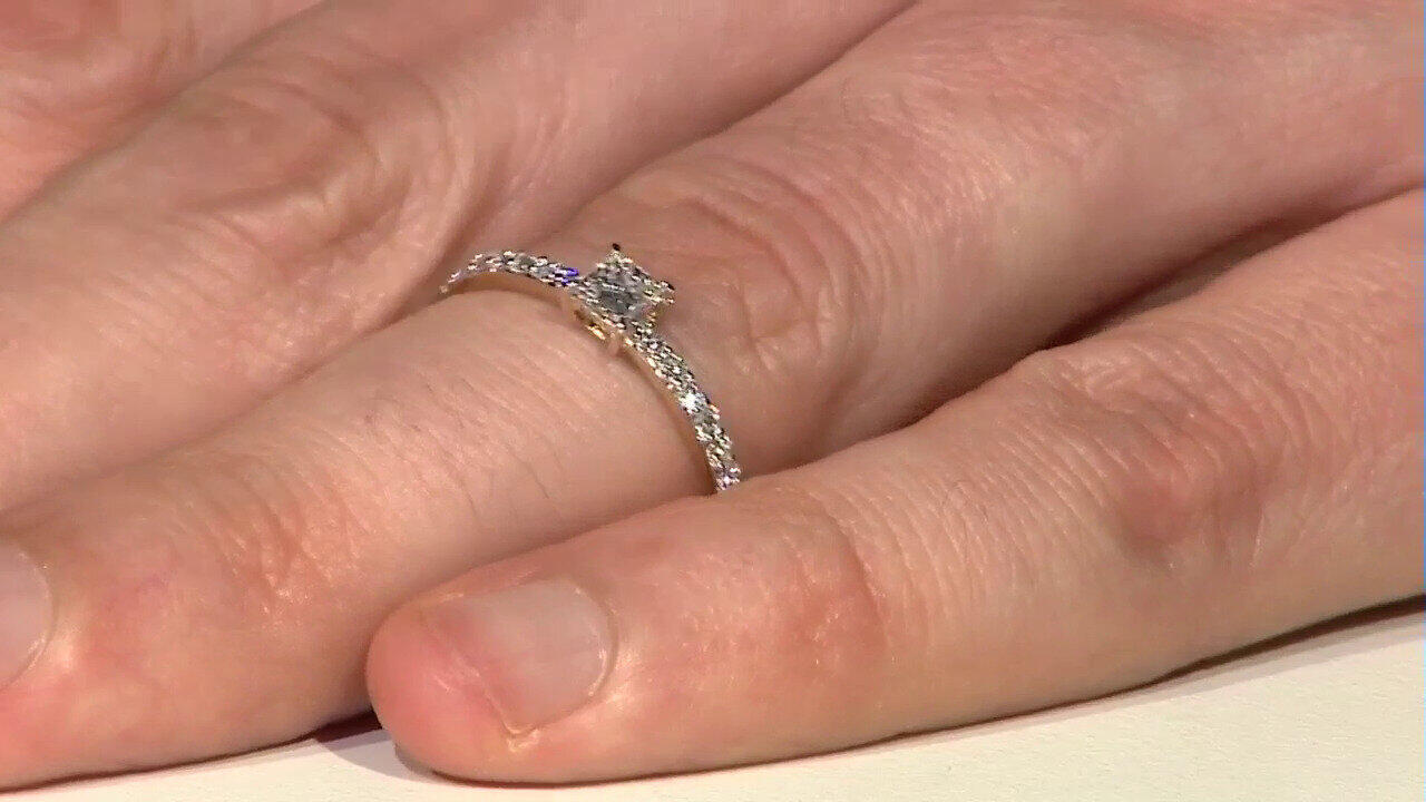 Video Anillo en oro con Diamante VVS1 (G) (Annette)