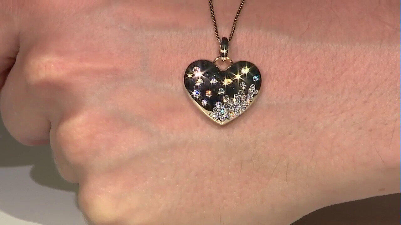 Video 9K VVS1 (G) Diamond Gold Pendant (Annette)