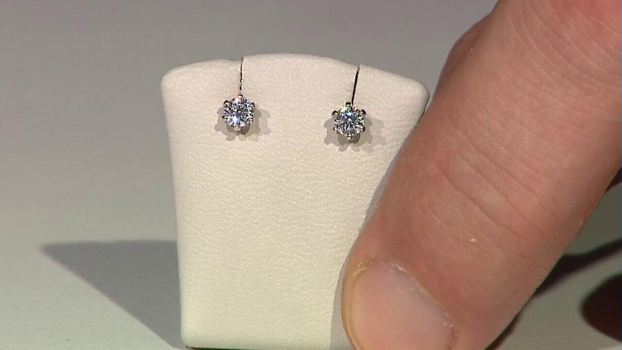Video Boucles d'oreilles en or et Diamant IF (D) (Annette)