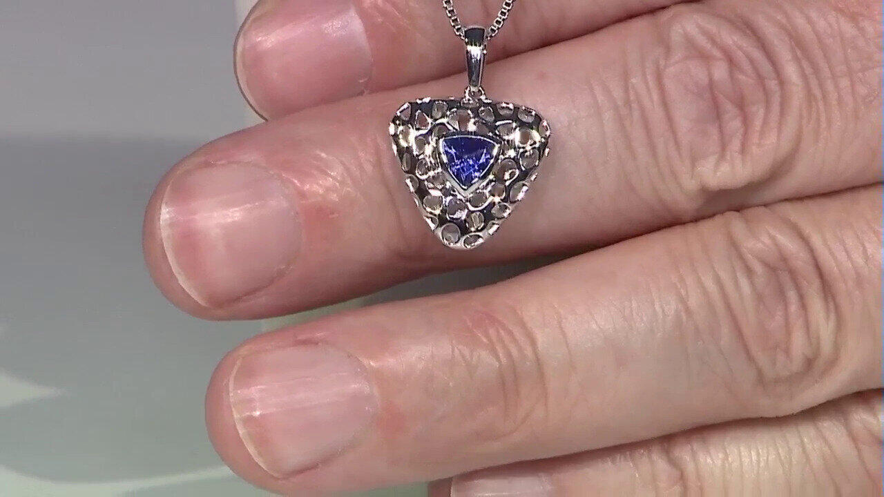 Video Pendentif en or et Tanzanite AAA (Ornaments by de Melo)