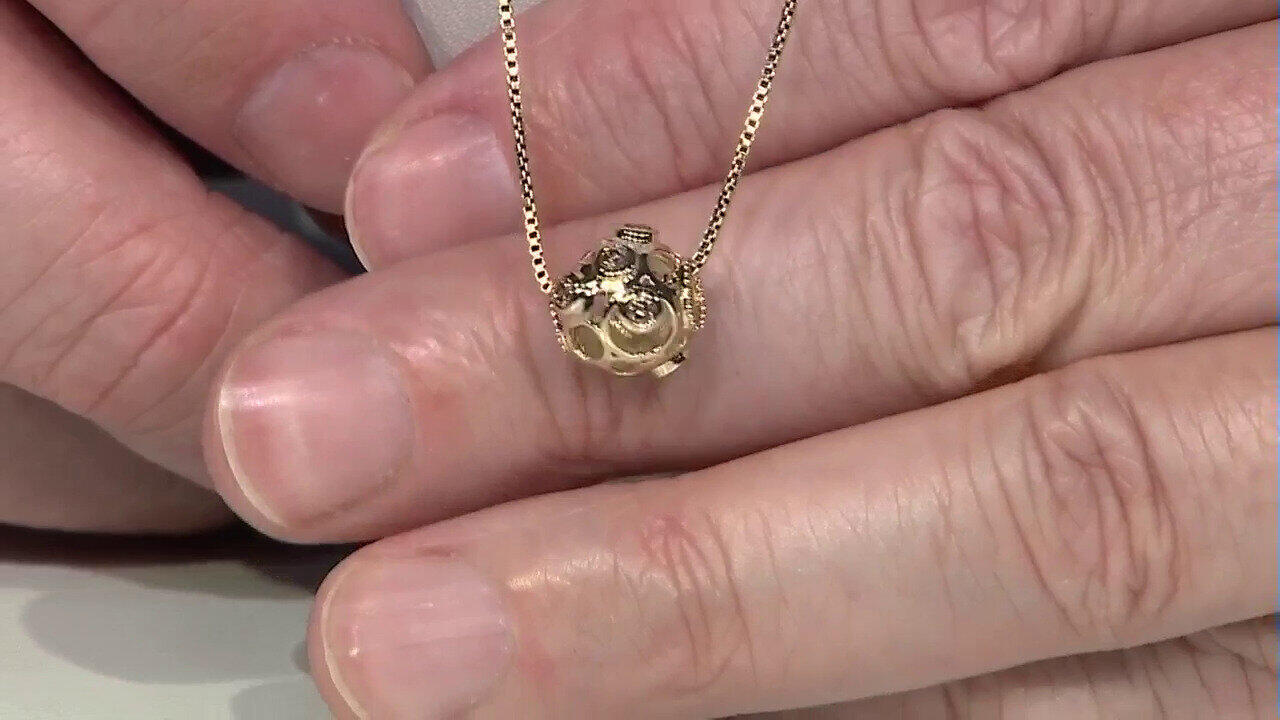 Video Ciondolo in oro con Diamante Champagne I2 (Ornaments by de Melo)