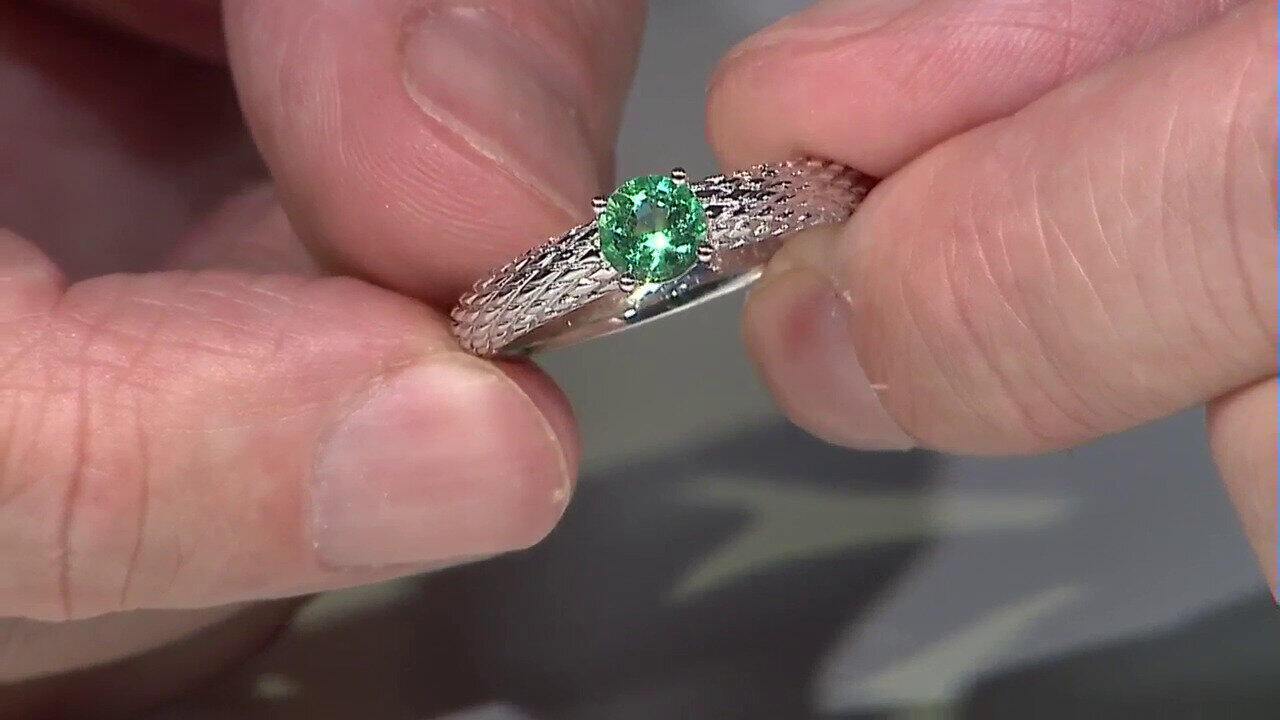 Video Gouden ring met een Muzo smaragd (de Melo)