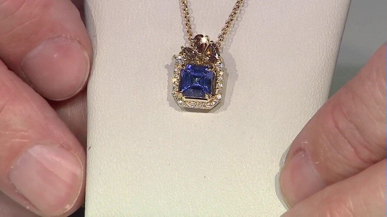 Video Collier en or et Tanzanite AAA (de Melo)