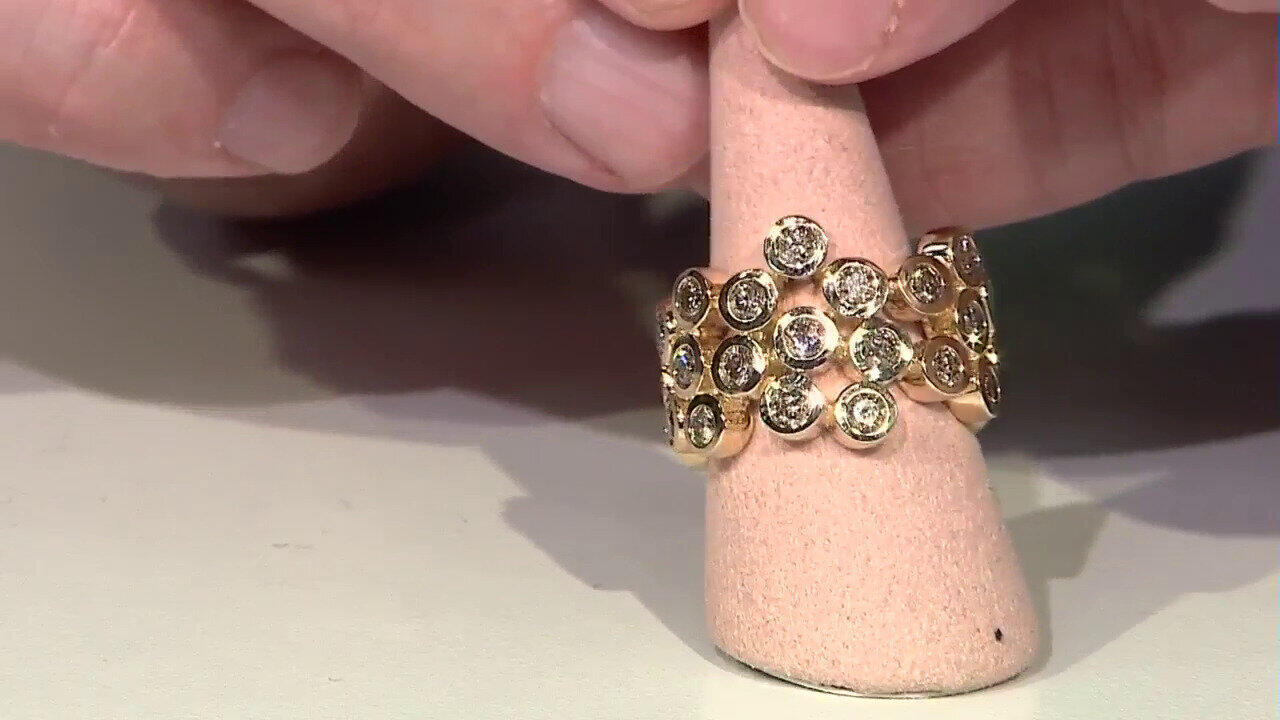 Video Bague en or et Tanzanite AAA (de Melo)
