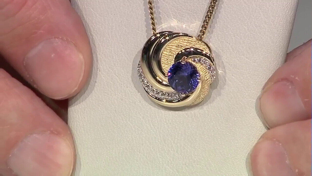 Video Ciondolo in oro con Tanzanite AAA (de Melo)