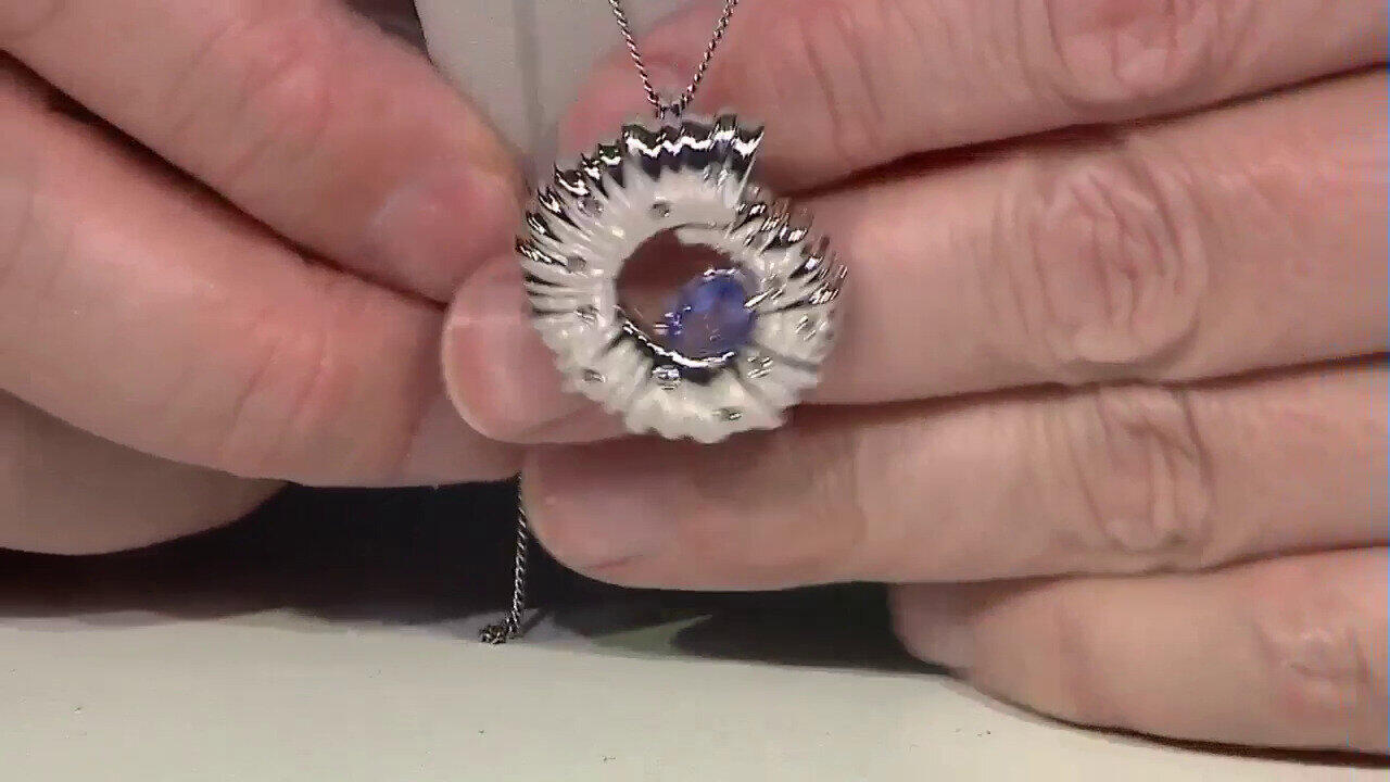 Video Pendentif en argent et Tanzanite (de Melo)