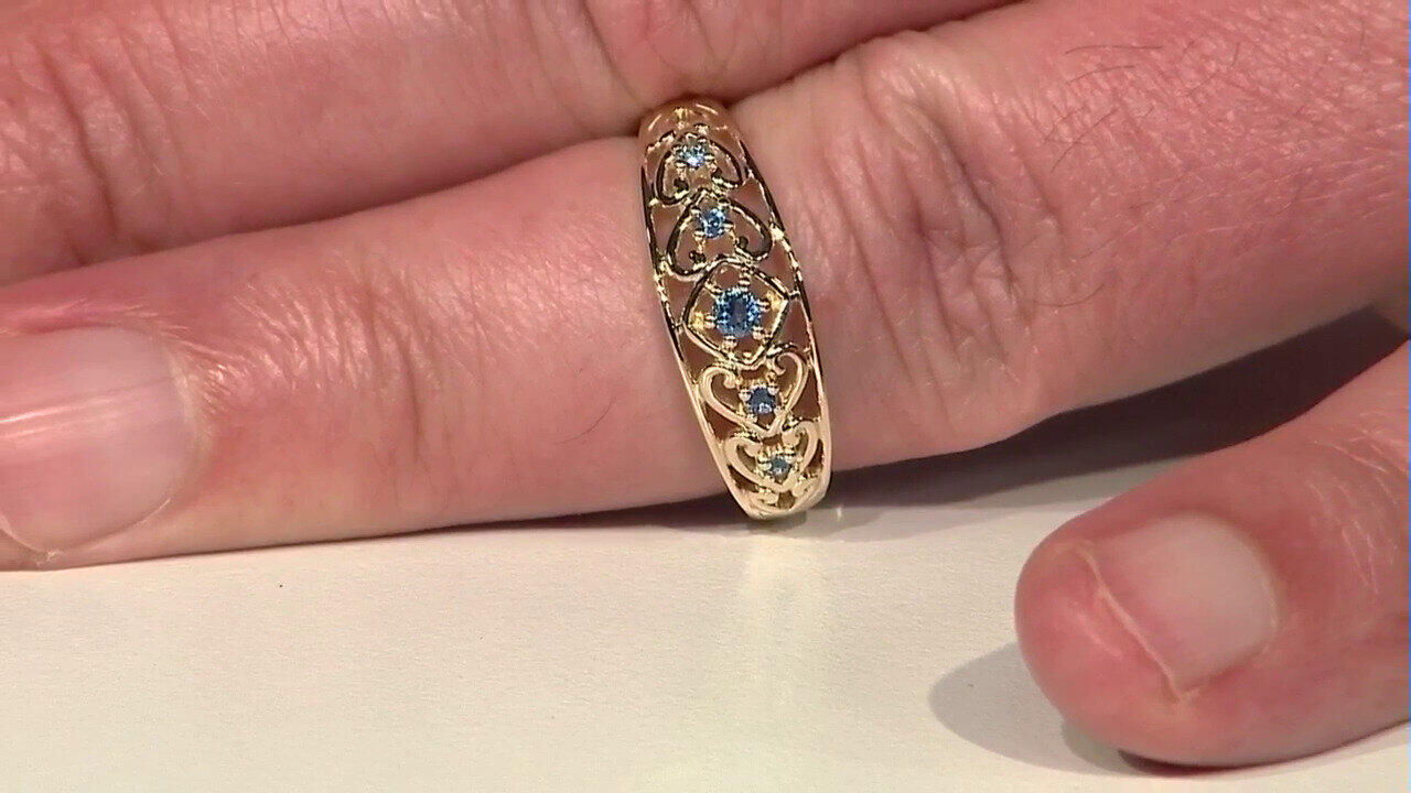 Video Anello in oro con Haüyne