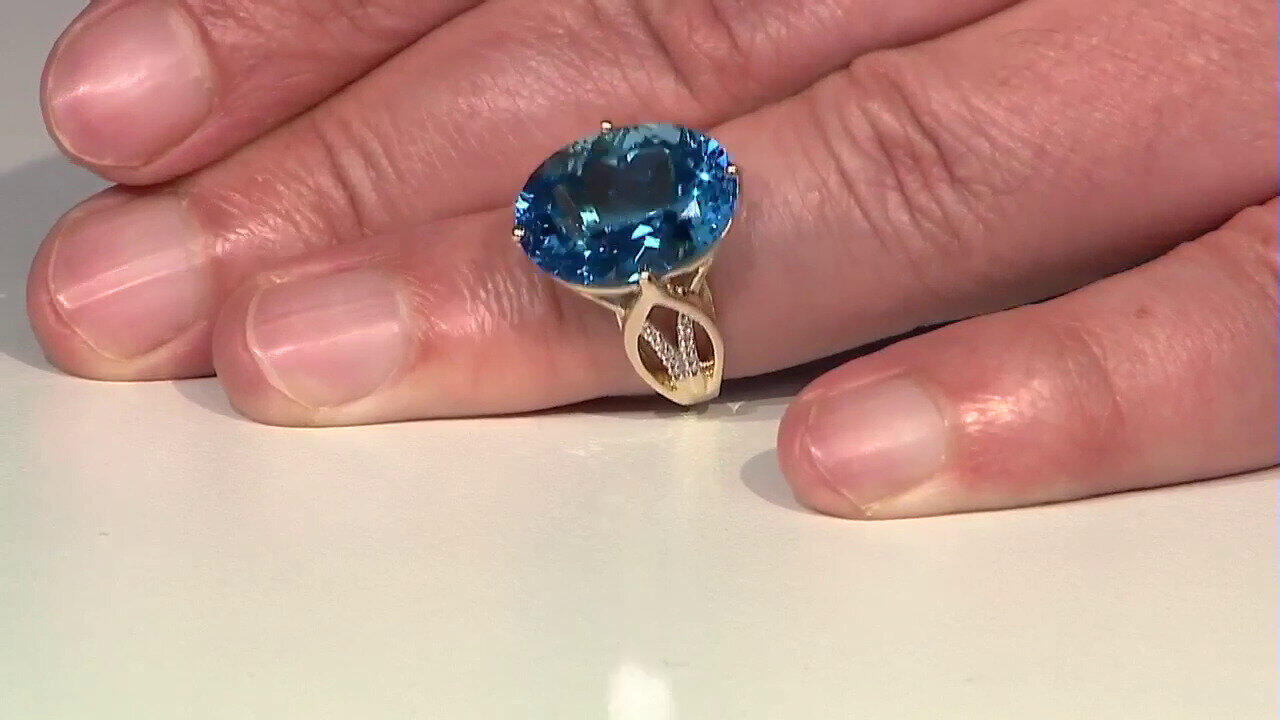Video Anello in oro con Topazio Marambaia