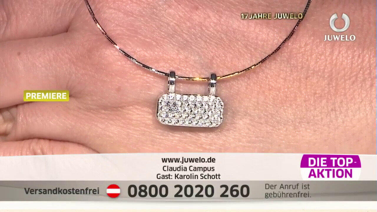 Video Pendentif en argent et Zircon (MONOSONO COLLECTION)