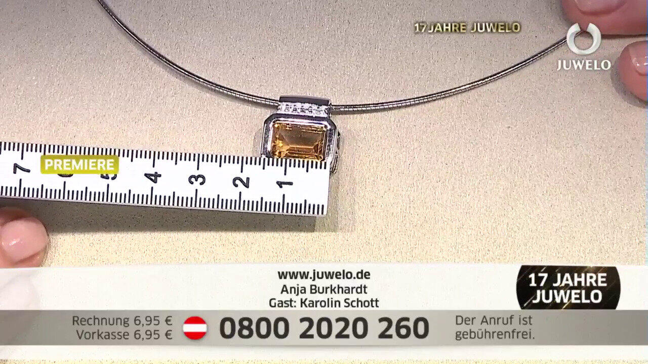 Video Ciondolo in argento con Citrino (MONOSONO COLLECTION)