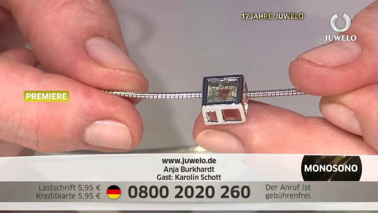 Video Ciondolo in argento con Ametista Verde (MONOSONO COLLECTION)