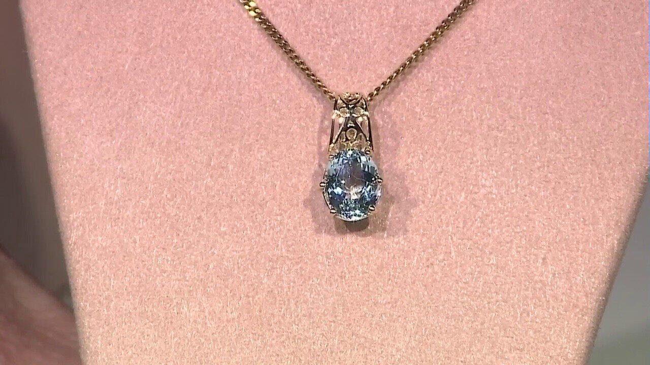 Video Pendentif en or et Zircon rouge (CUSTODANA)