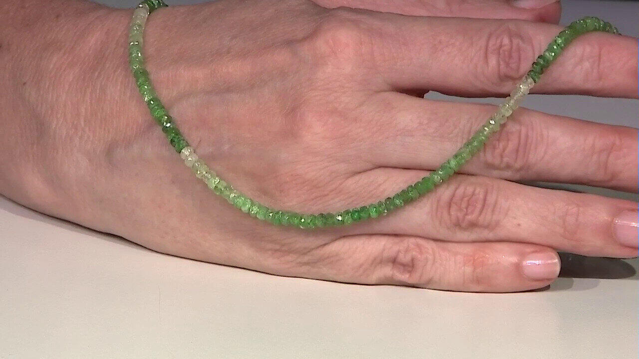 Video Collier en or et Tsavorite de Tanzanie (CUSTODANA)