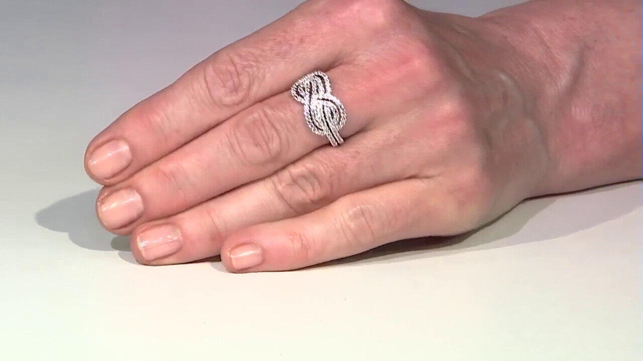Video Anello in argento con Zircone