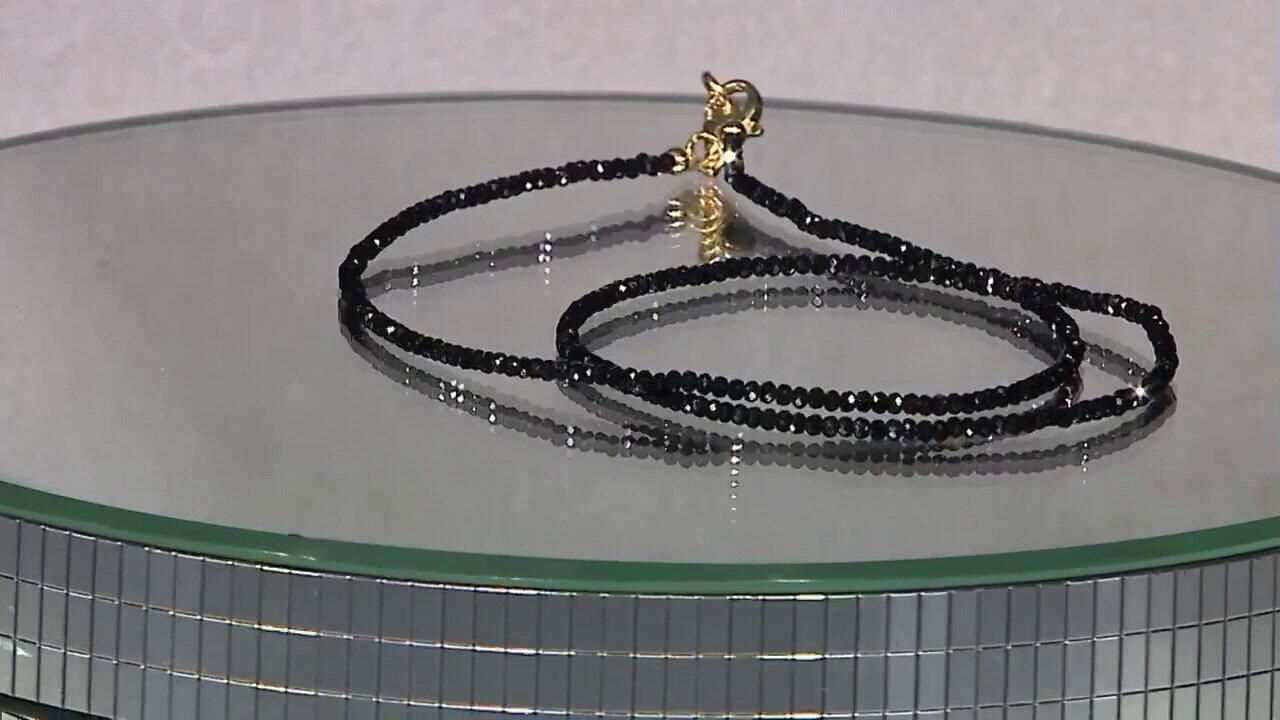Video Black Spinel Silver Necklace