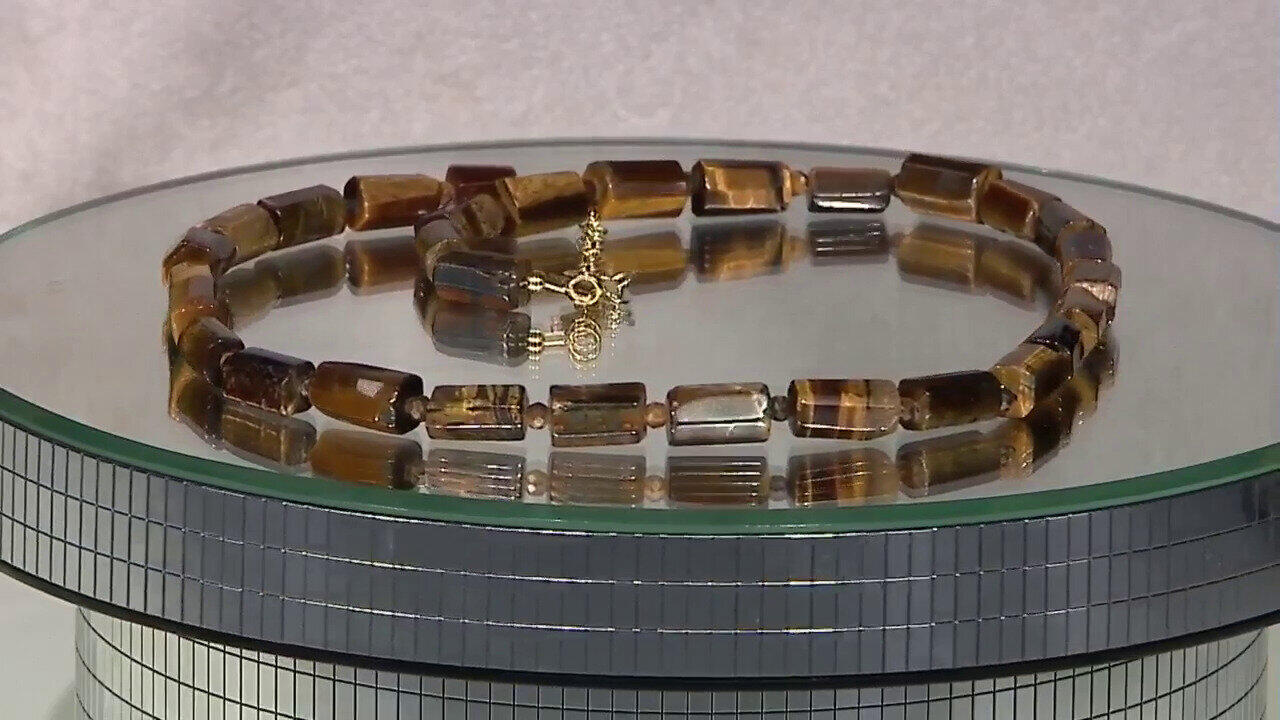 Video Collana in argento con Occhio di Tigre
