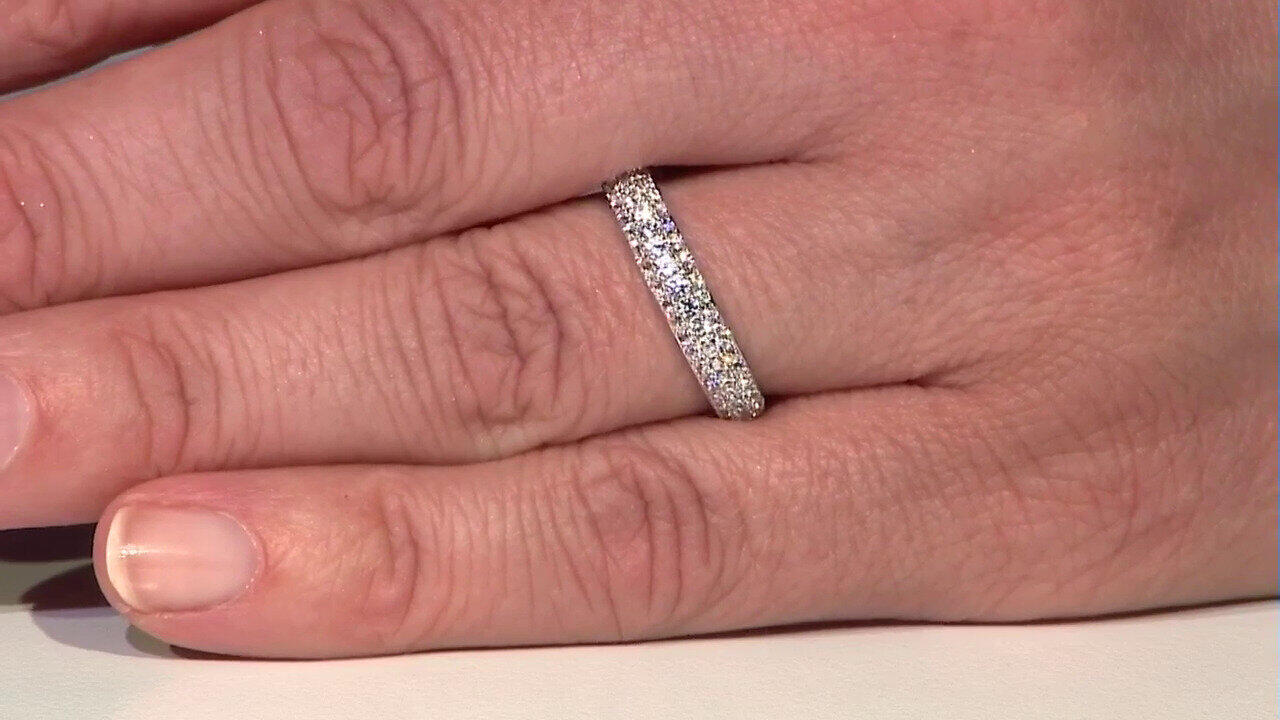 Video Bague en argent et Zircon (Adela Silber)