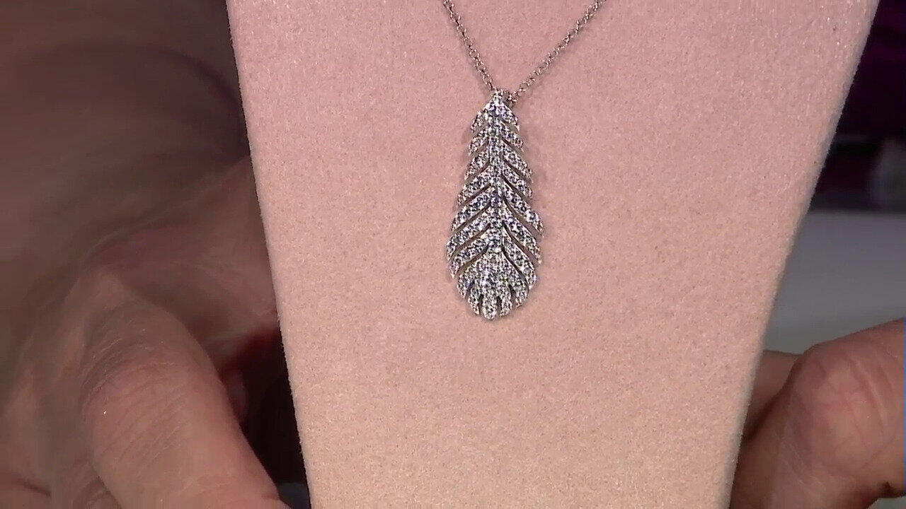 Video Collana in argento con Zircone (Adela Silber)