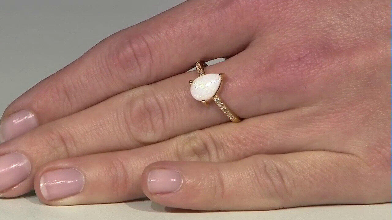 Video Australischer Opal-Silberring