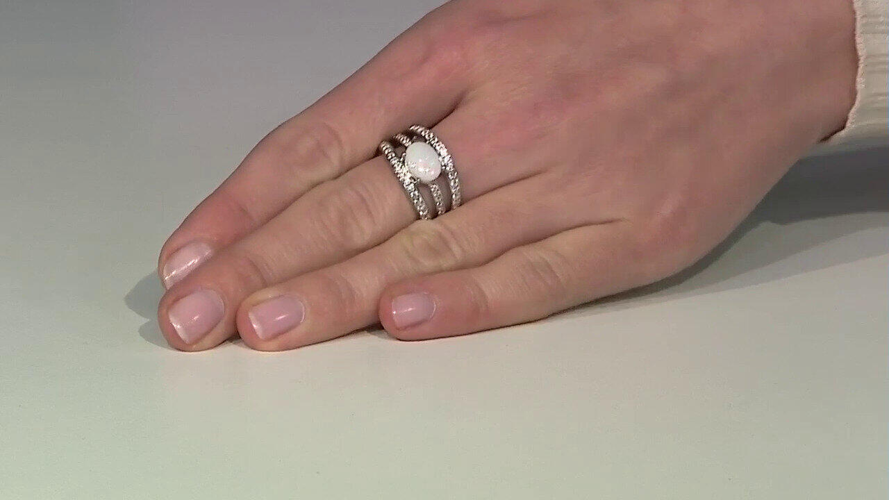 Video Bague en argent et Opale d'Australie