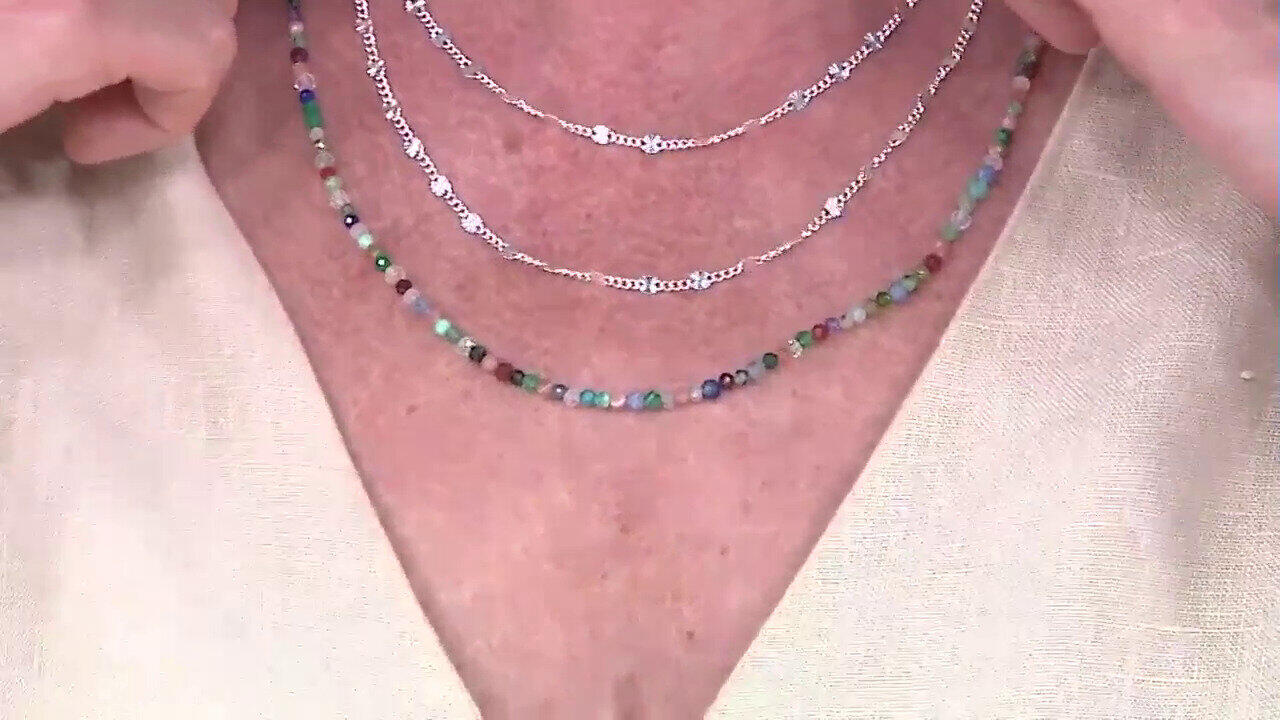 Video Collar en plata con Malaquita