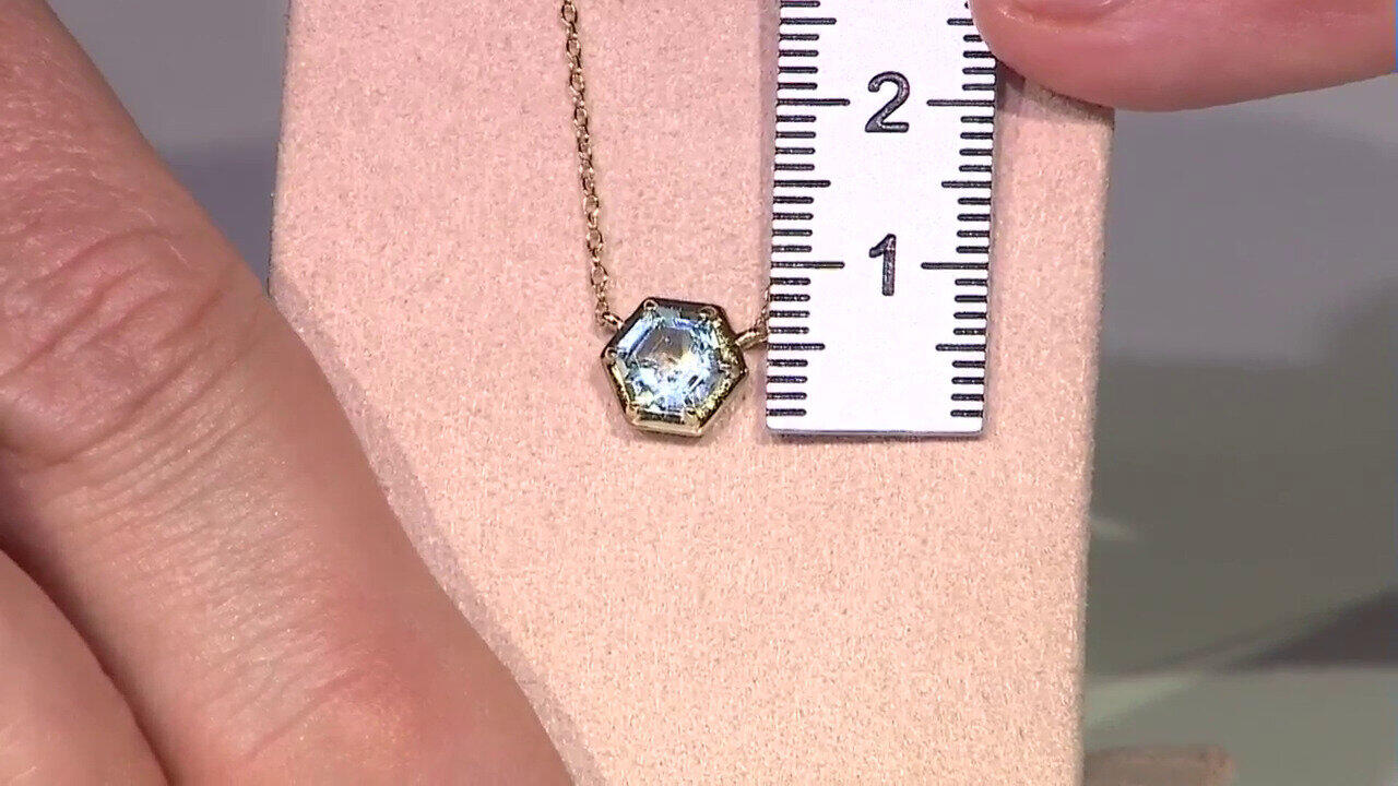 Video Collier en argent et Topaze bleu ciel