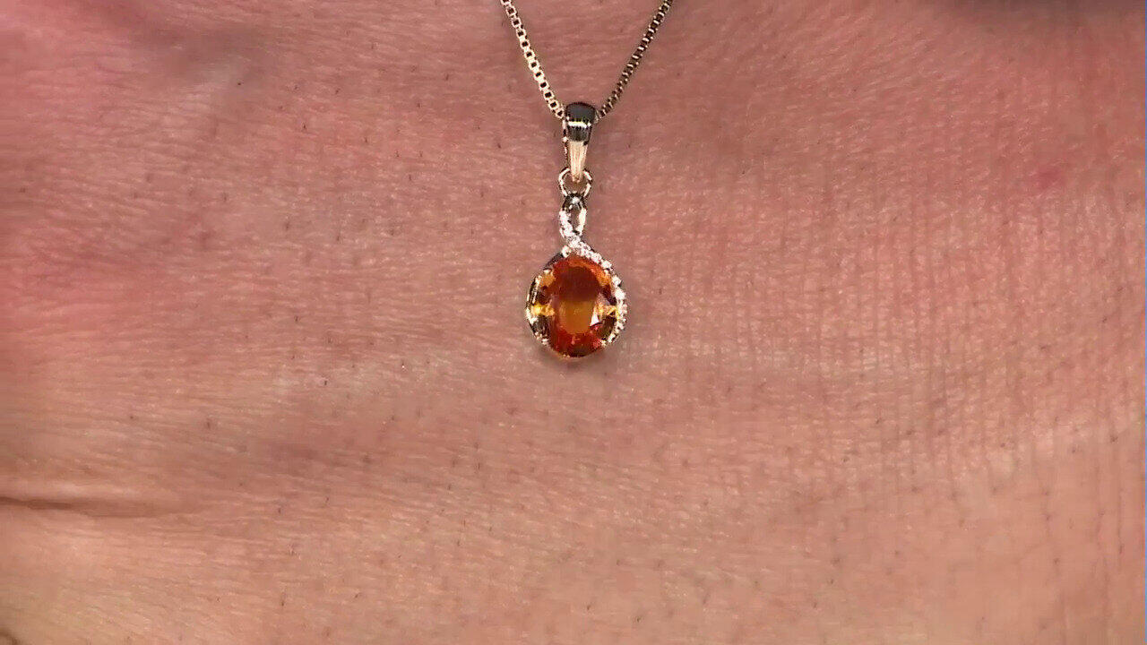 Video Pendentif en or et Saphir orange de Ban Ka Cha