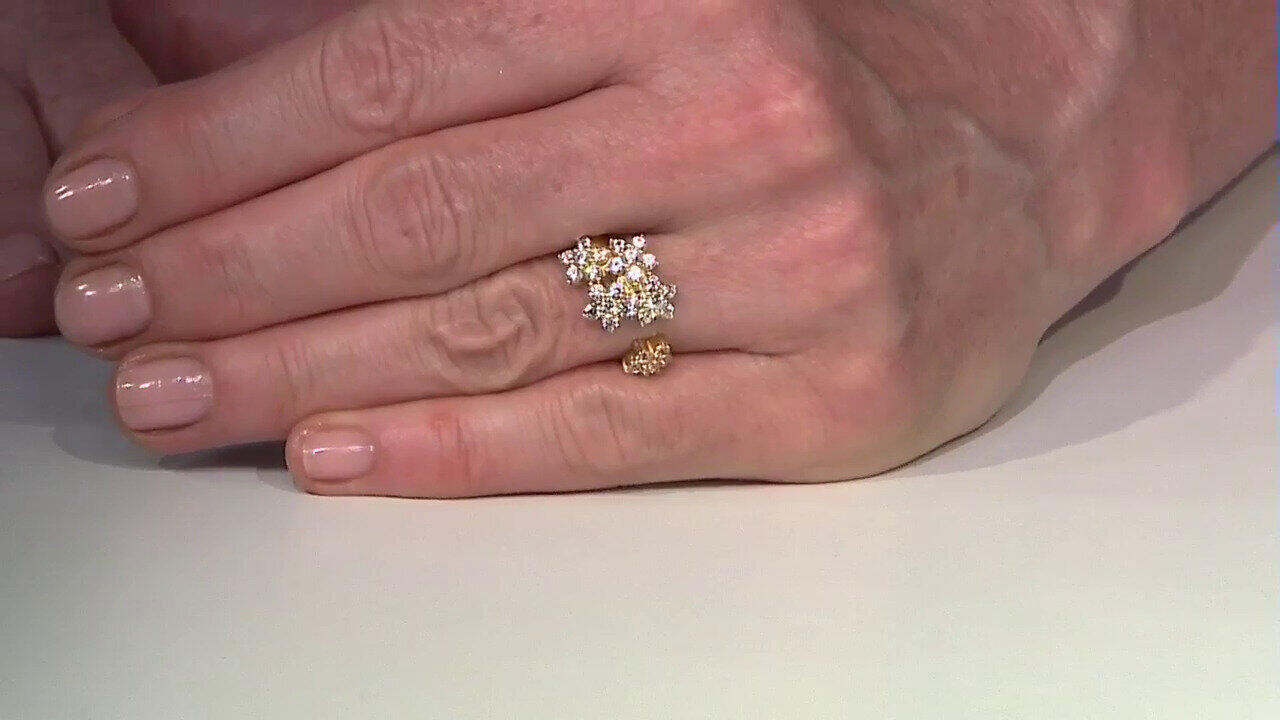 Video Zilveren ring met zirkonen