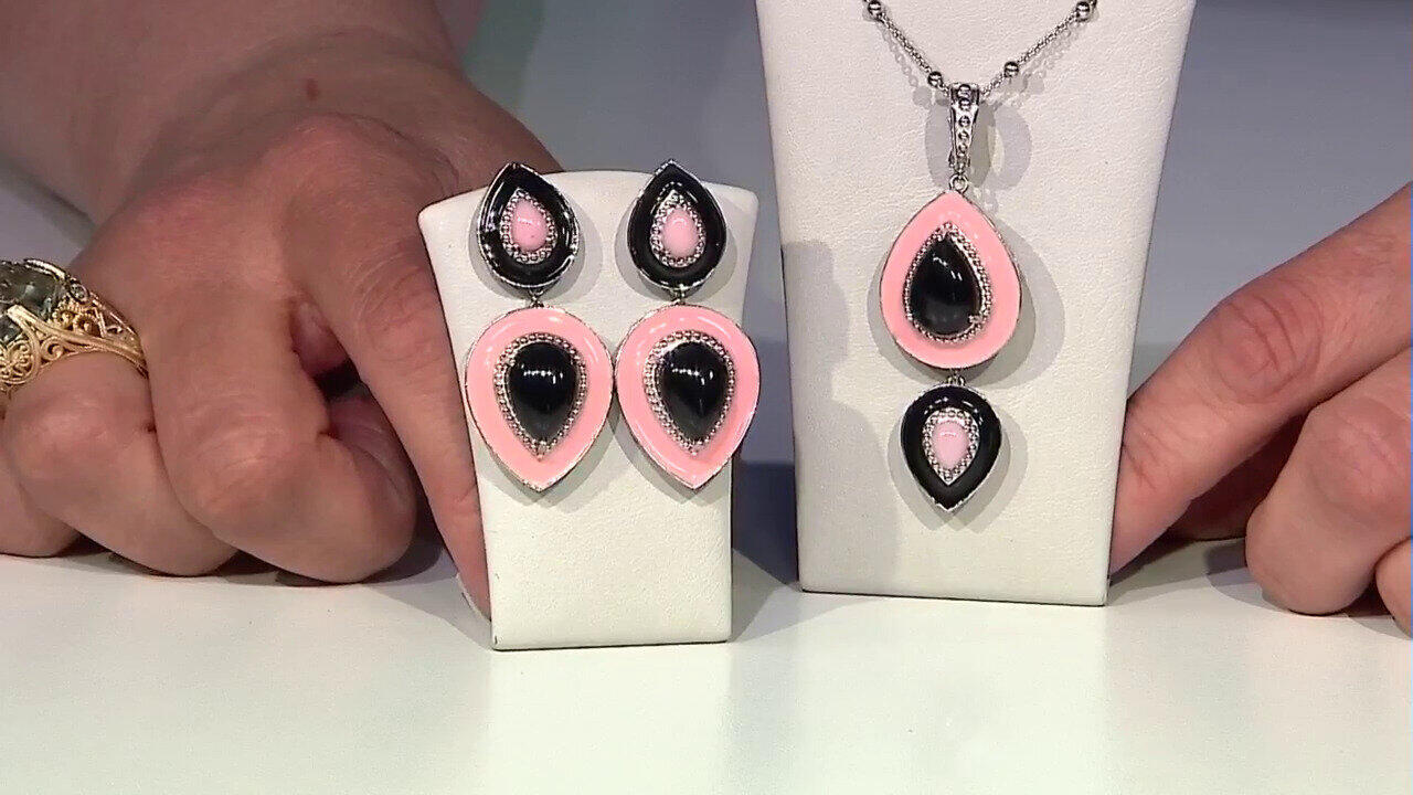 Video Orecchini in argento con Onice Nero (Dallas Prince Designs)