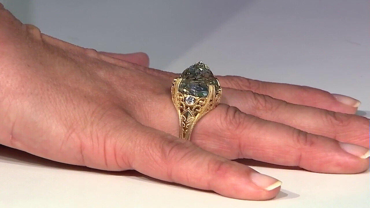 Video Bague en argent et Améthyste verte (Dallas Prince Designs)
