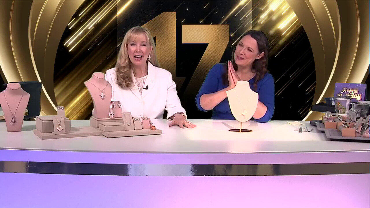 Video Zilveren halsketting met witte topaasstenen (Dallas Prince Designs)