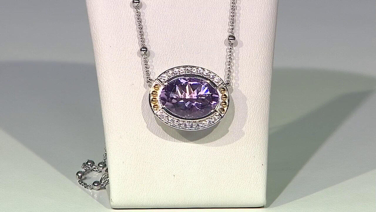 Video Collier en argent et Améthyste Rose de France (Dallas Prince Designs)